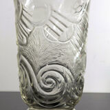 Pressed glass vase