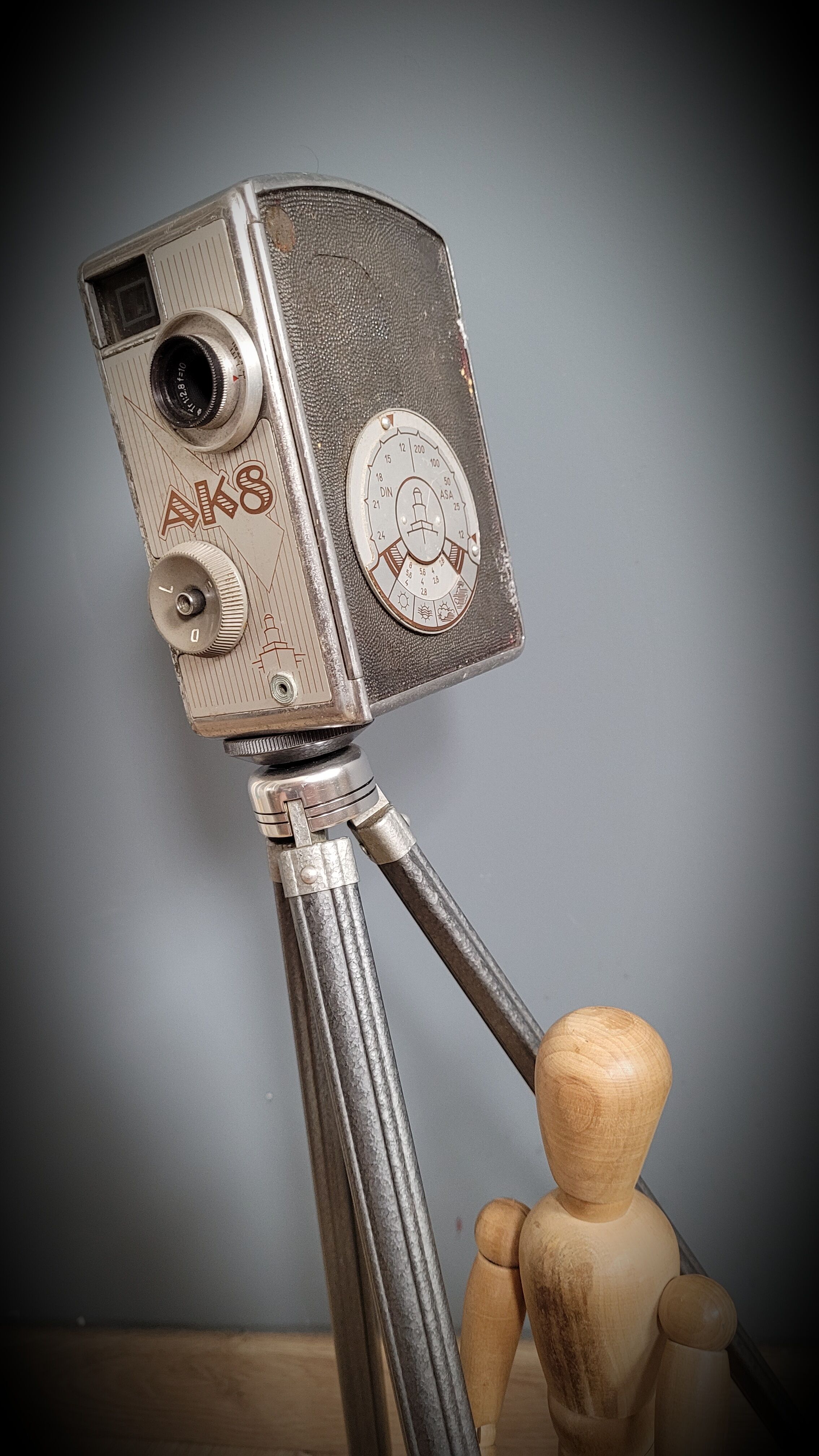 AK8 camera on tripod