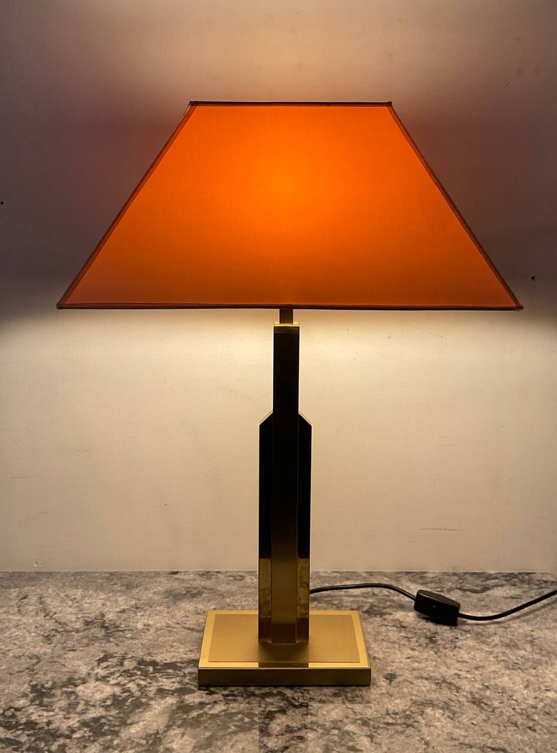 Lampe Deknudt en laiton style Hollywood Regency des années 70