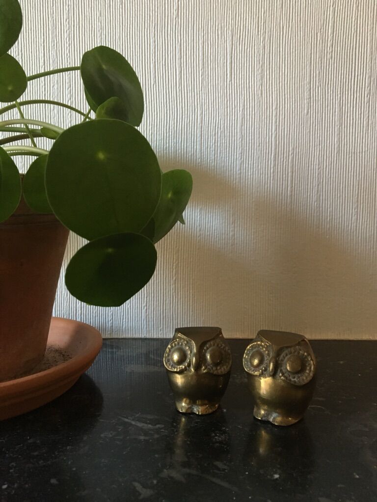 Brass owl, 70s