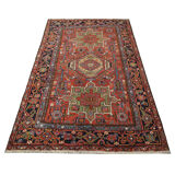 Antique Heriz Handmade Wool Persian Rug 1890- 145x195cm