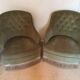 Pair of green toad chairs