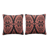 Set of 2 vintage kilim cushion covers 38x41 cm
