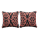 Set of 2 vintage kilim cushion covers 38x41 cm
