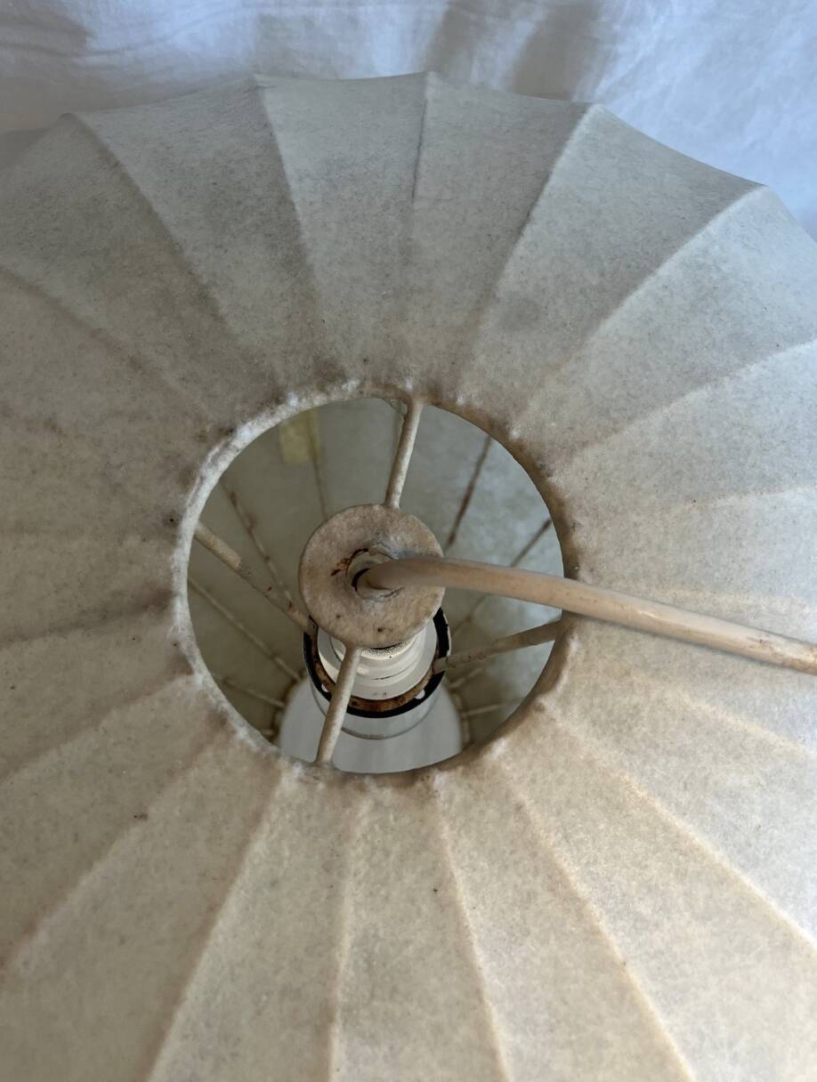 Vintage cocoon pendant light Goldkant Leuchten – Germany 1960/70