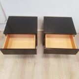Laquered bedsides Éric Maville