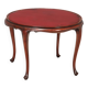 Antique mahogany and opaline glass coffee table, Italy, 20th century.