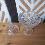 Large glass candy dish
