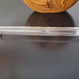 Turned wooden donut soliflore vase