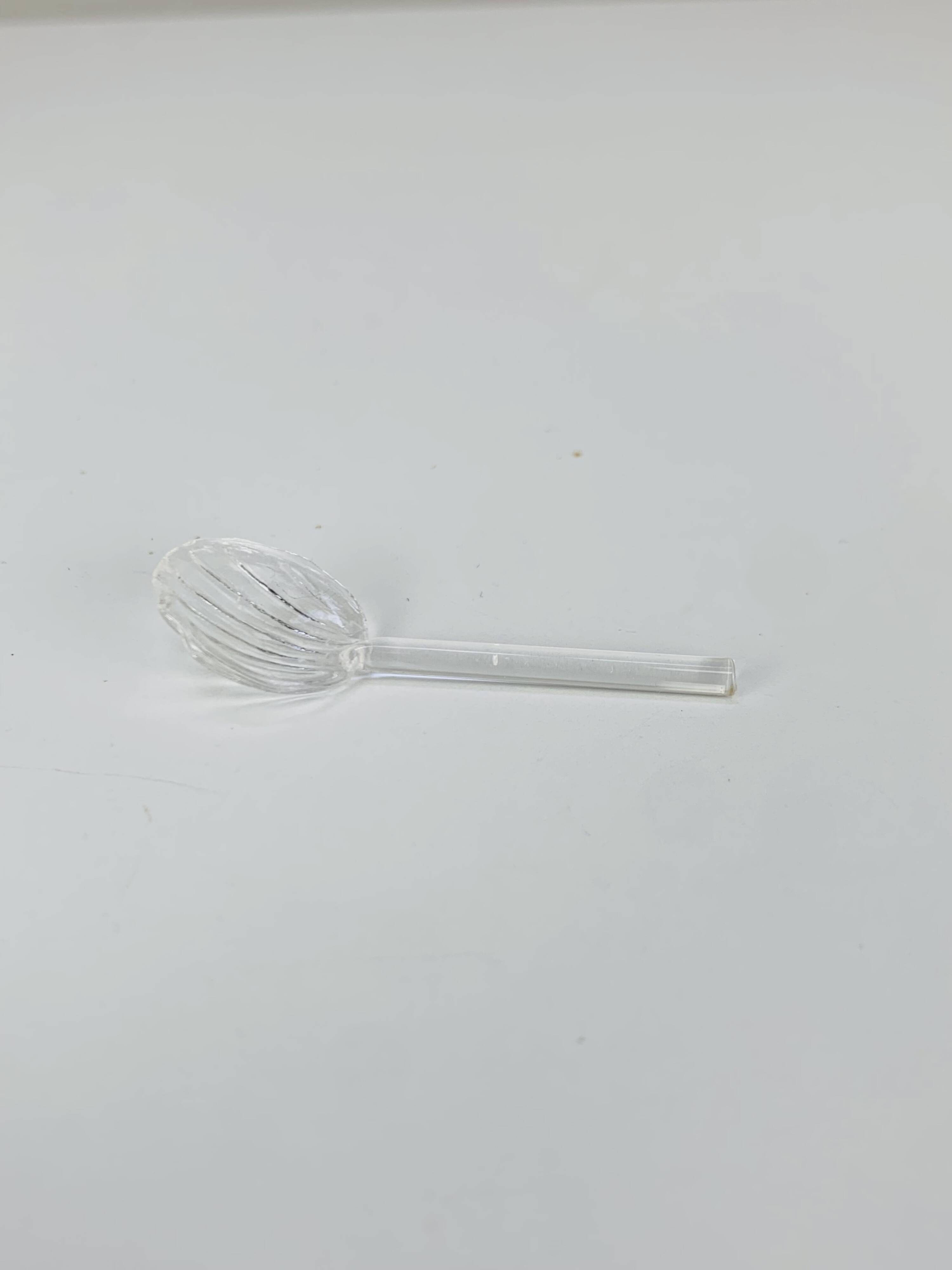 Pair of vintage crystal salt cellars