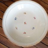 Flat hollow porcelain vintage antique iron earth