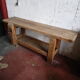 Waxed oak cabinetmaker's workbench