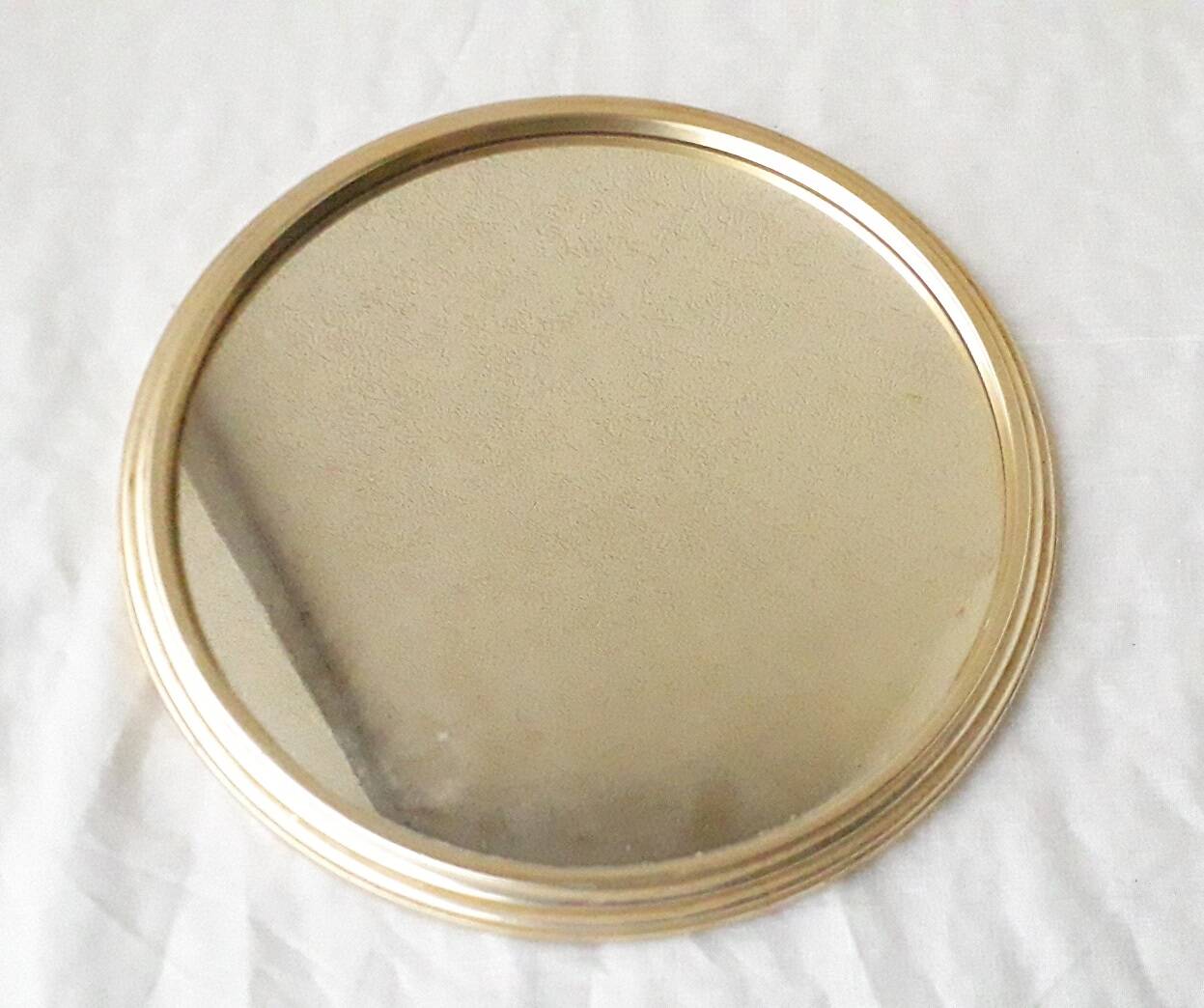 Round mirror tray