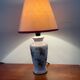 Pair of vintage 70s porcelain lamps