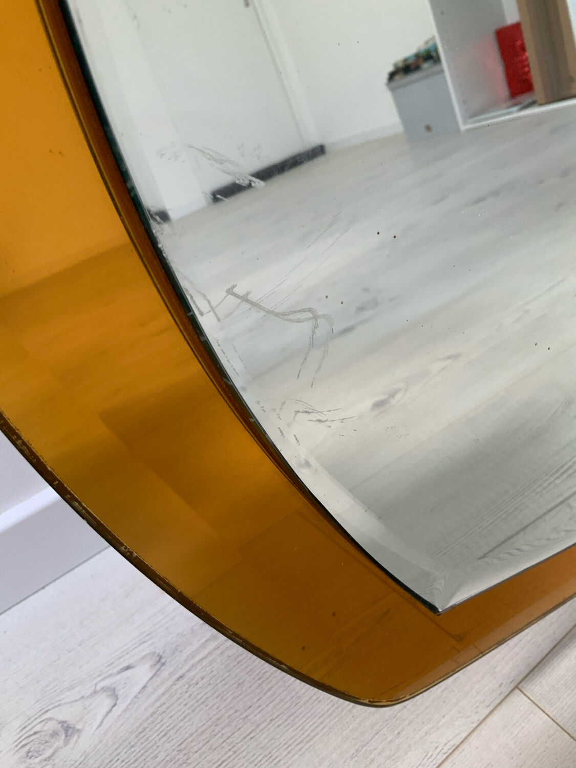 Mirror Antonio Lupi by crystal Luxor 60s 70s 59x80cm