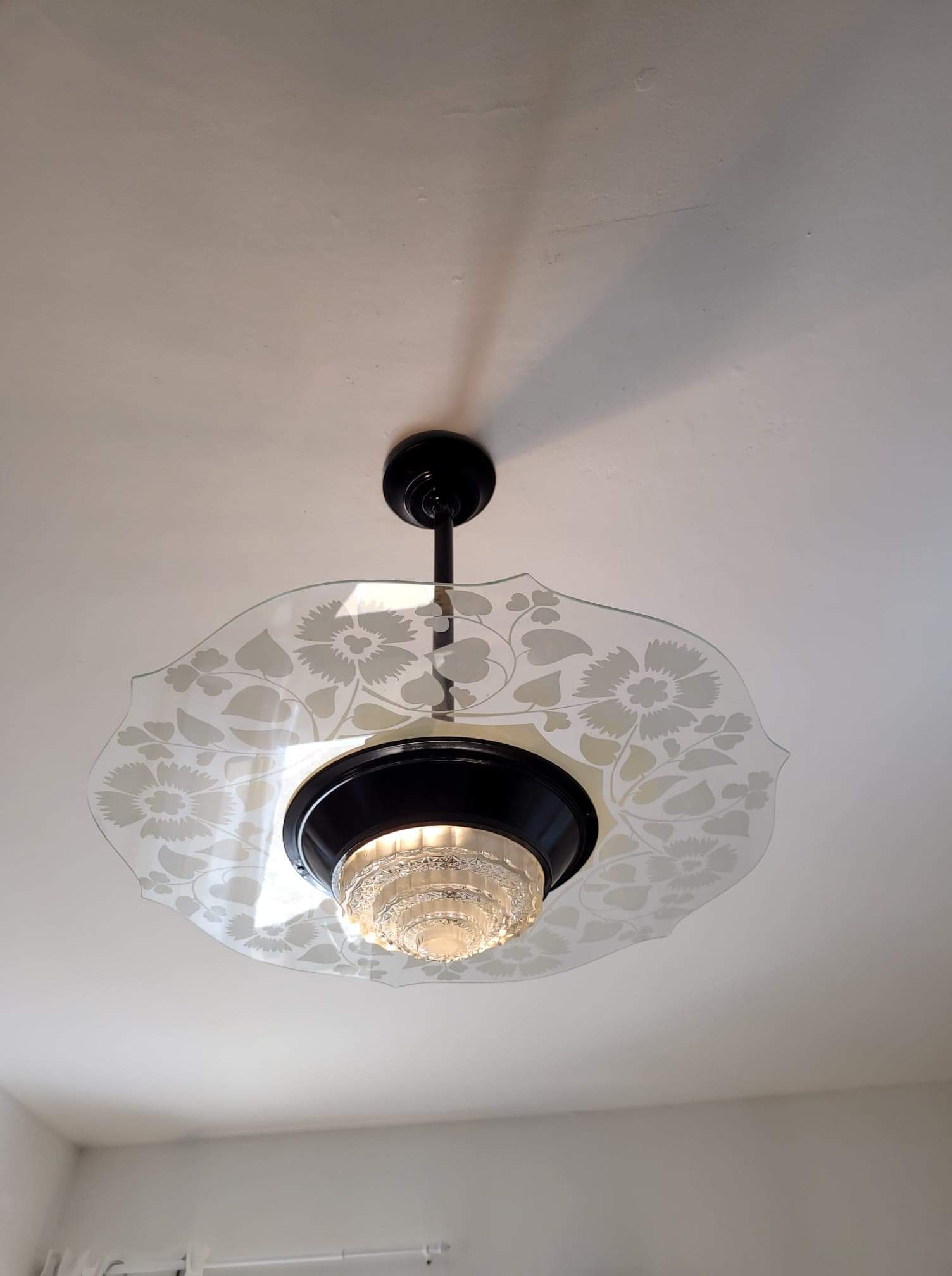 Modernist art deco ceiling light