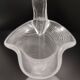 Vase, pichet en verre de Murano avec cannes blanches et transparentes, Italie
