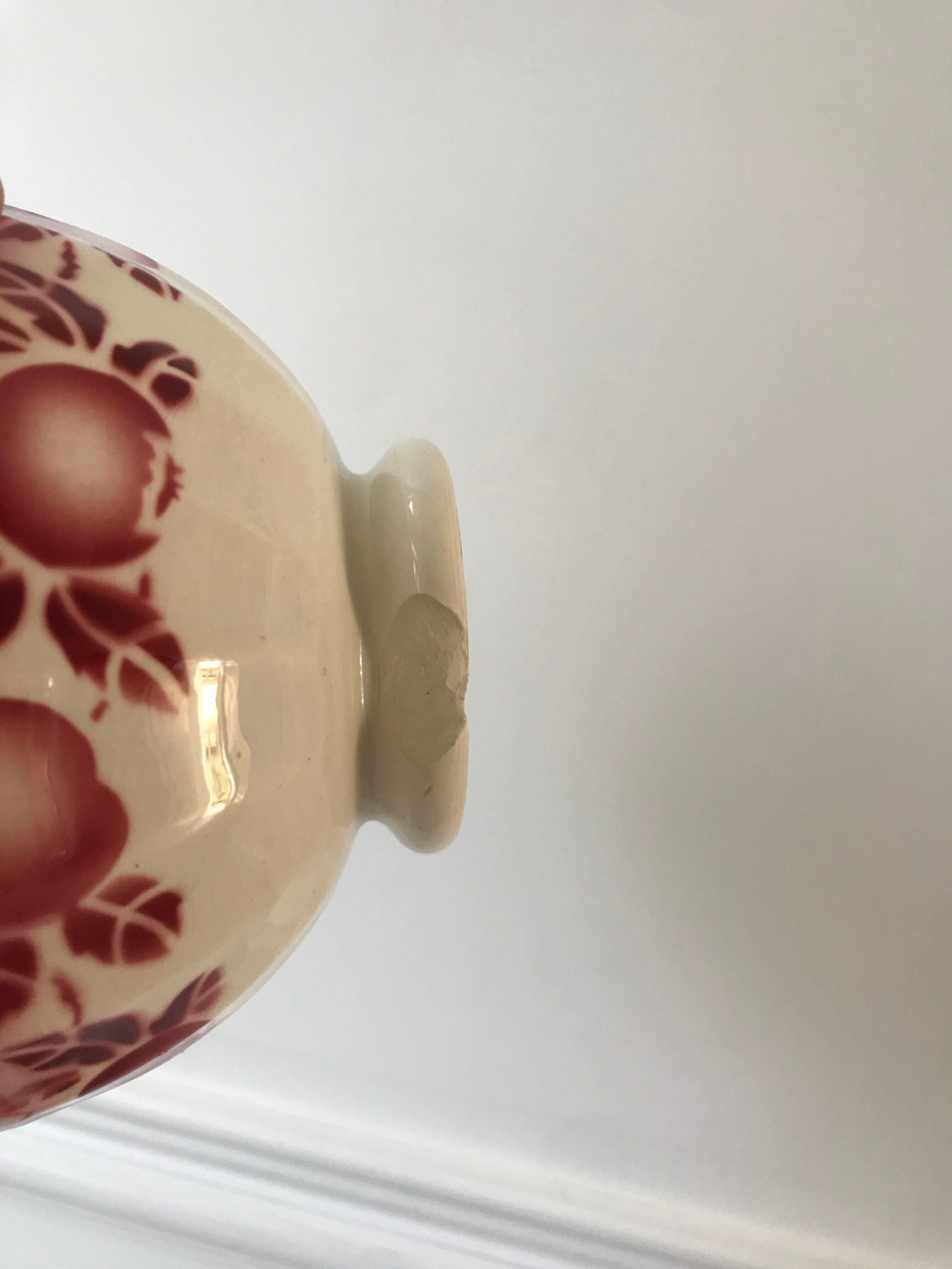 Terre de Fer bowl Badonviller pink early twentieth century