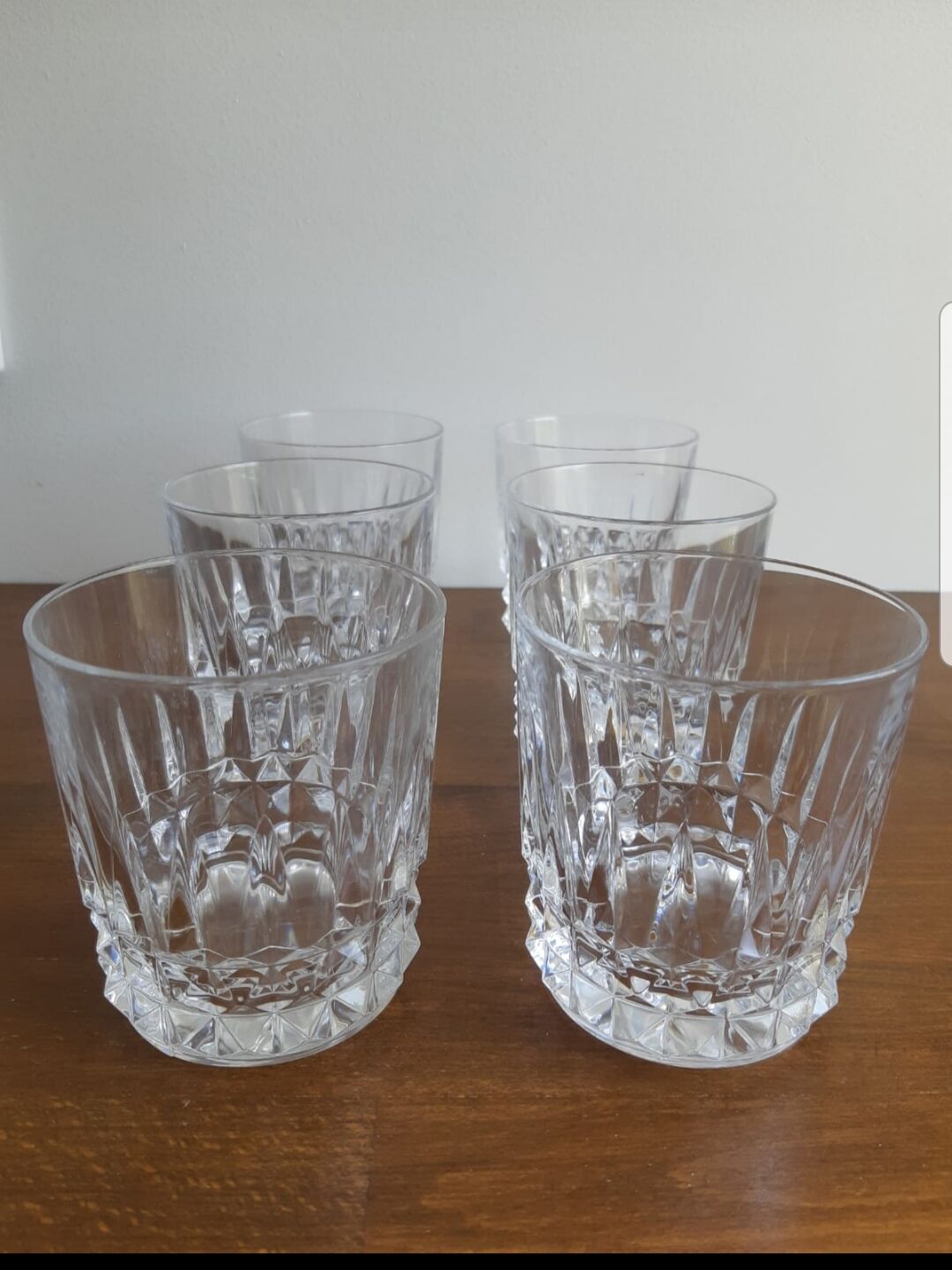 Lot of 6 whiskey glasses