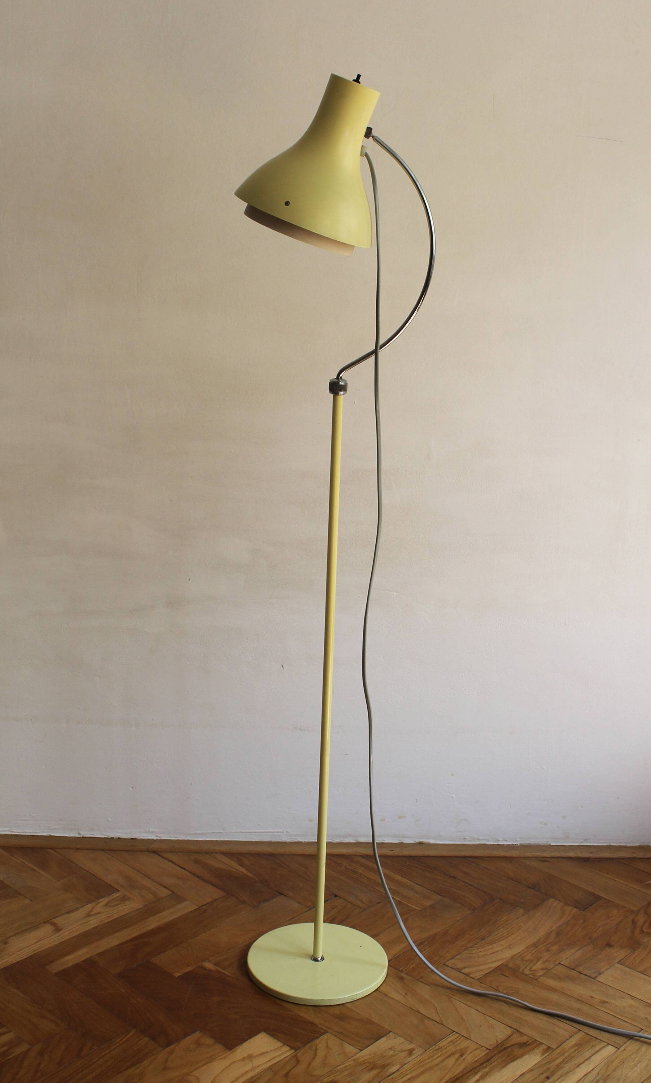 1960's Mid Century Floor Lamp by Josef Hurka