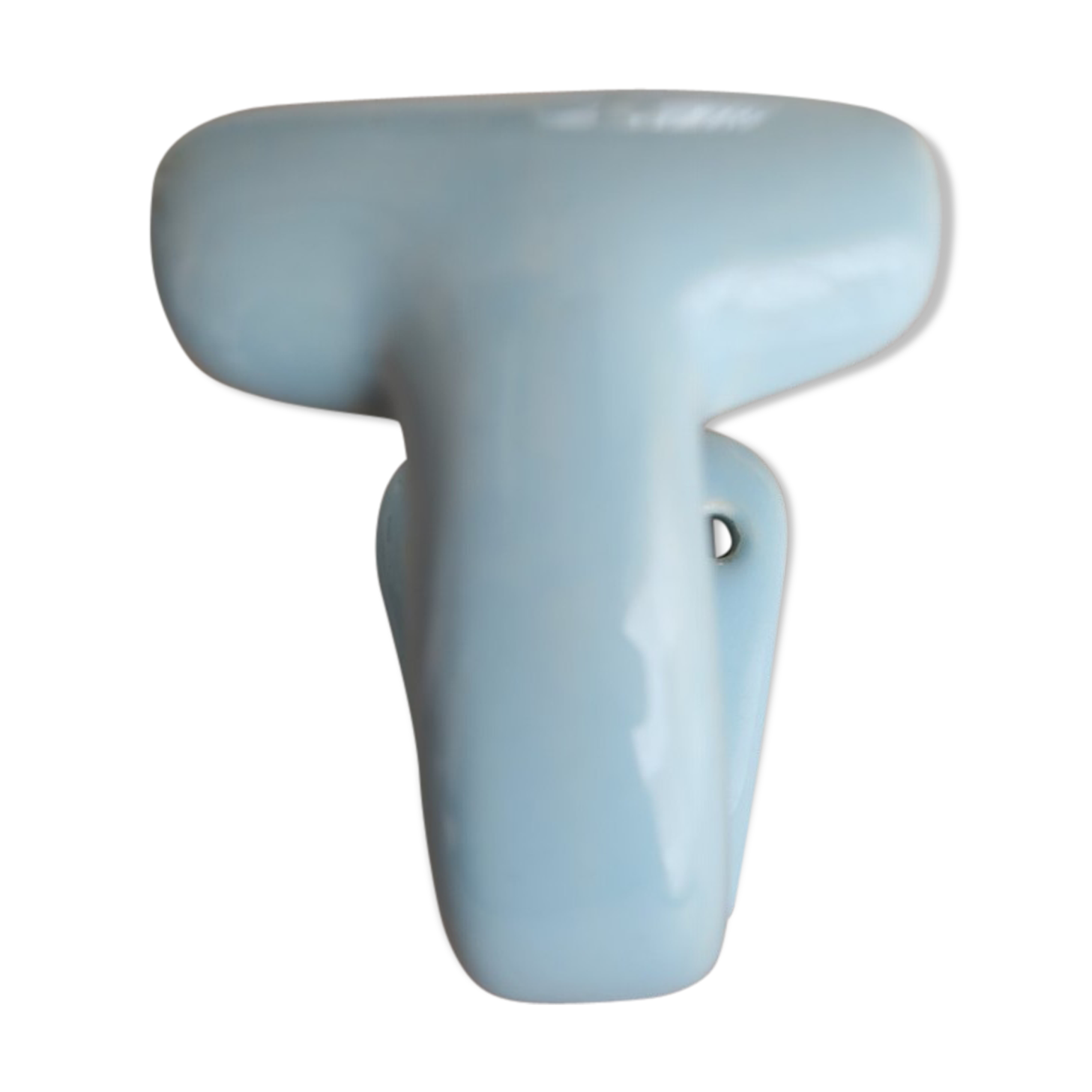 Patère pastel blue porcelain 1950-60