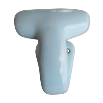 Patère pastel blue porcelain 1950-60