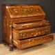 Bureau en bois incrusté du 20ème siècle