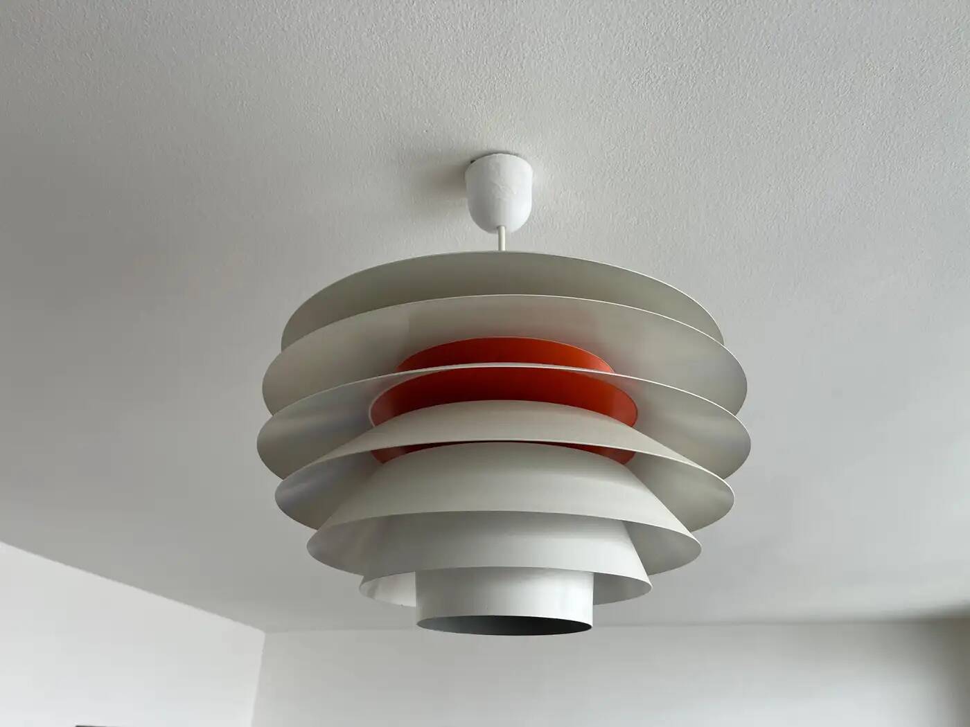 Pair of Svend Middelboe "Verona" pendant lights produced by Nordisk Solar, 1960s