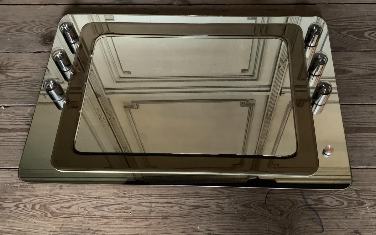 Mirror of lodge or bathroom circa 1980