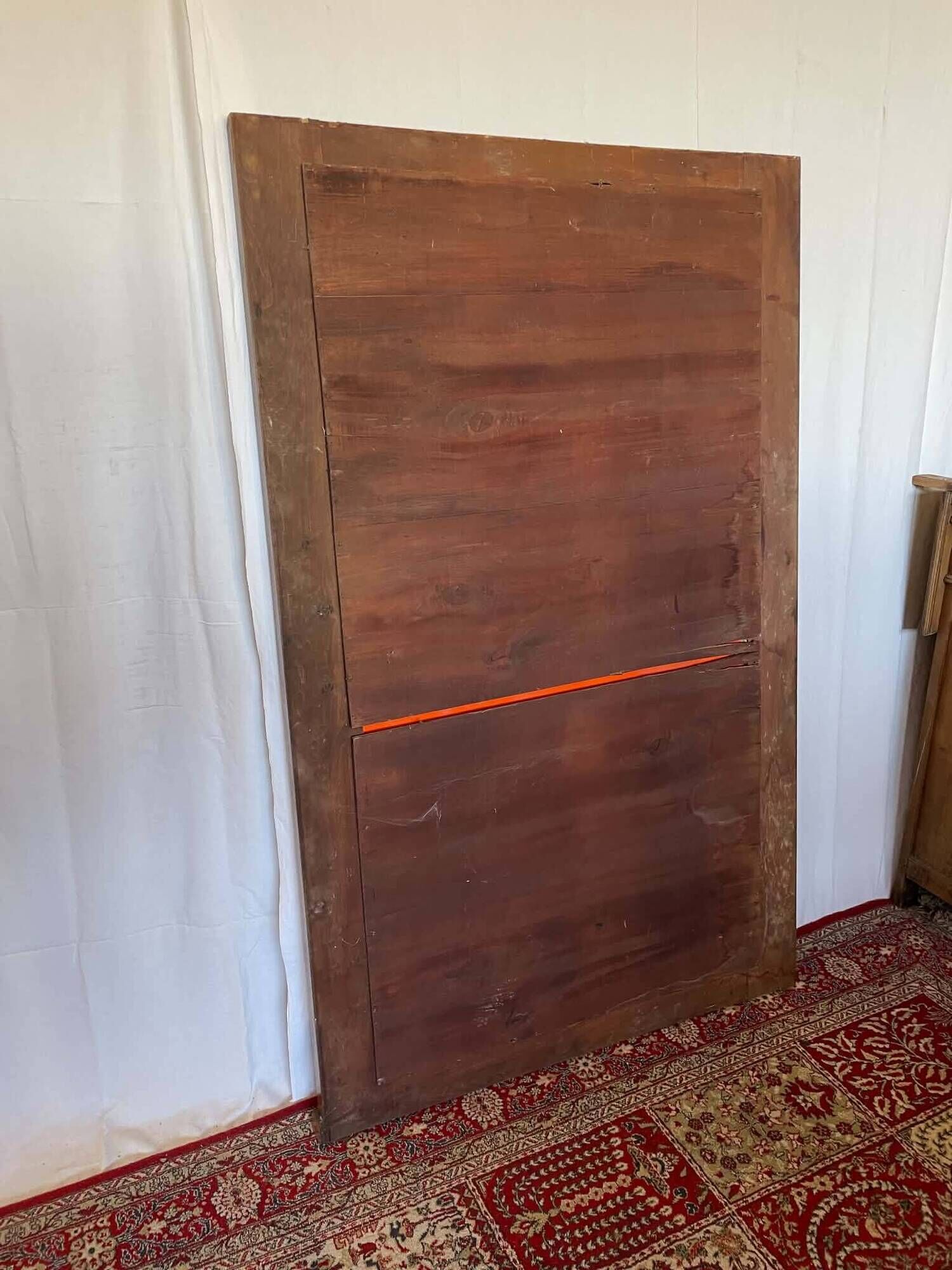 Large antique mirror in wood burl and mother-of-pearl – Art Deco style