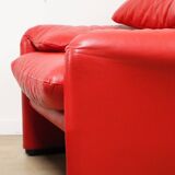 Maralunga armchair and ottoman by Vico Magistretti for Cassina