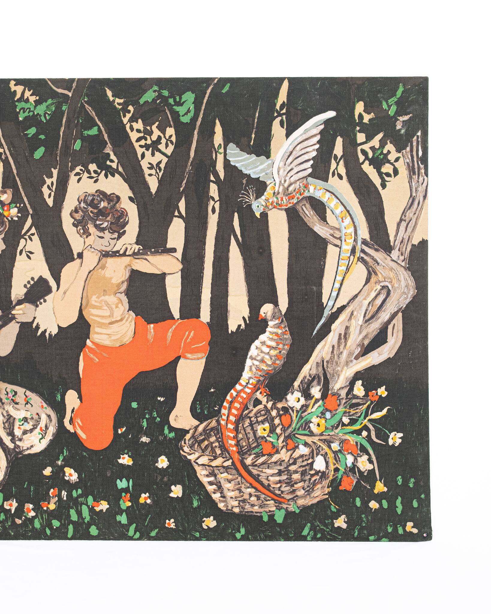 Tapisserie Allégorie du Printemps, imprimée sur toile, France, 1960s