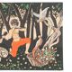 Tapisserie Allégorie du Printemps, imprimée sur toile, France, 1960s