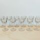 Set of 11 drip glasses