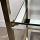 Vintage golden brass side table 1970