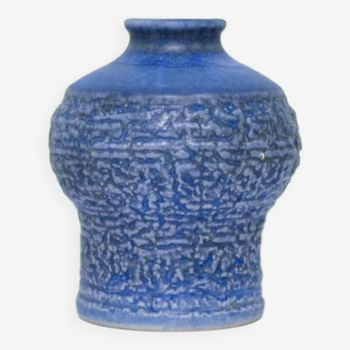Vintage blue ceramic vase