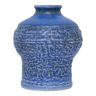 vase en céramique bleu vintage
