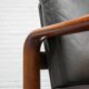 Fauteuil en frêne et cuir par Burkhard Voghterr pour Rosenthal, années 1970
