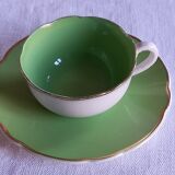 Lot composed of 3 cups and old saucers ( Digoin Sarreguemines France )
