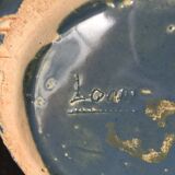 Vase ball glazed earthenware signed louan 1930