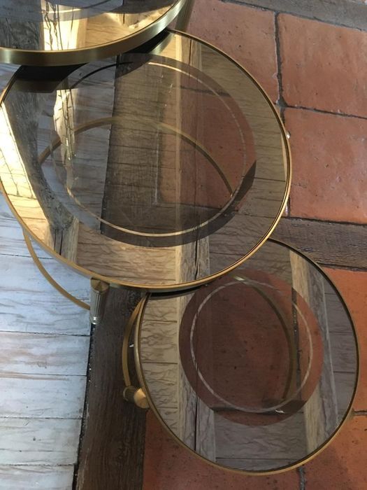 Table gigognes en bronze