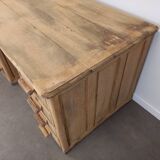 Double oak desk