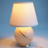 Small pink glass lamp