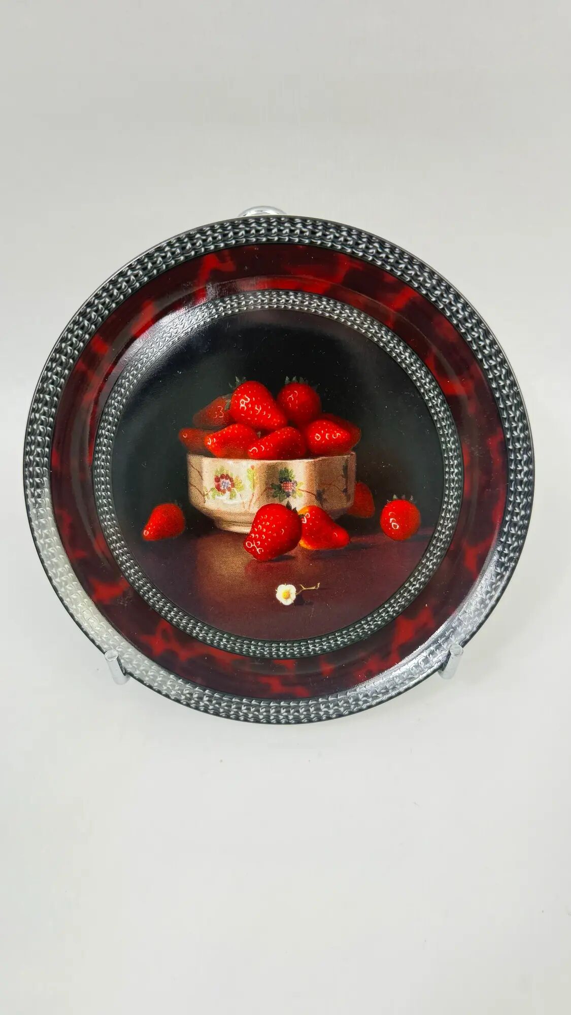 Bernardaud Limoges "Red Fruits" by Jean-Claude Chauray, 7 pieces