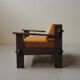 Architect's bench in solid wood, France, circa 1970.