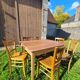 Table de ferme en merisier vers 1930