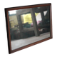 Large vintage wooden mirror, wall mirror, wall mirror, Scandinavian style
