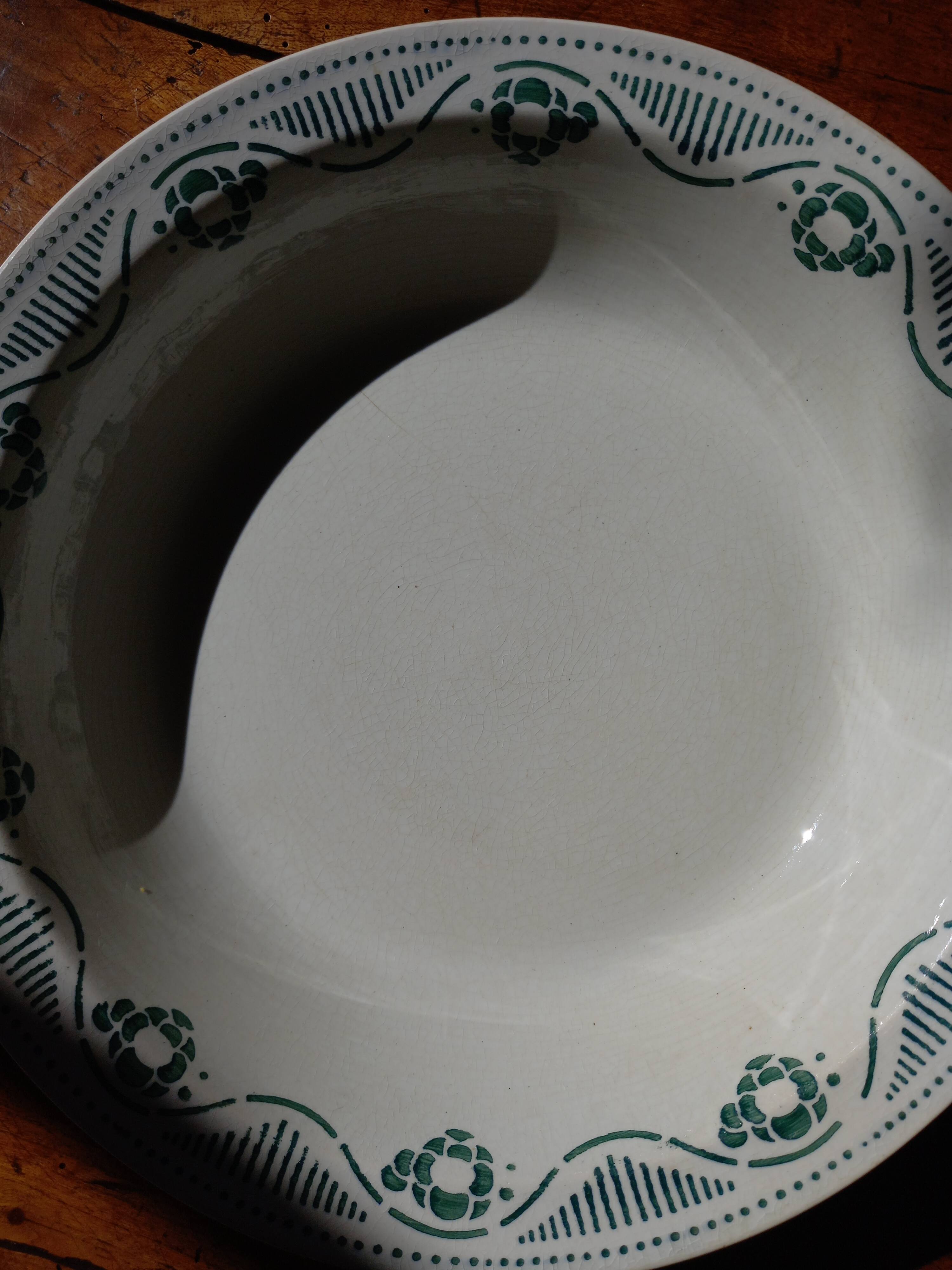 Hollow earthenware dish Terre de Fer Nouvelles Galeries Ennegé Paris