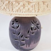 Lampe céramique et macramé