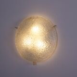 Curved glass ceiling lamp